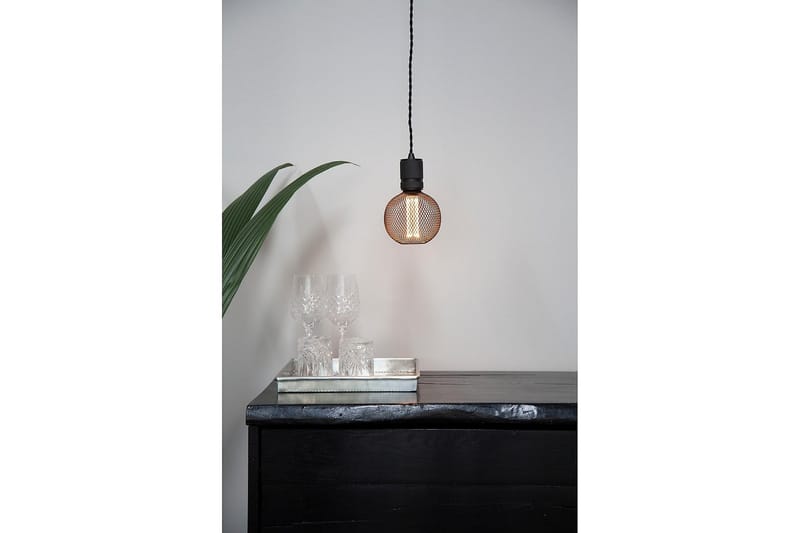 COLORS Gitter pære CCT 2,5W Ø 12.5cm sort - Koltrådslampa & glödtrådslampa