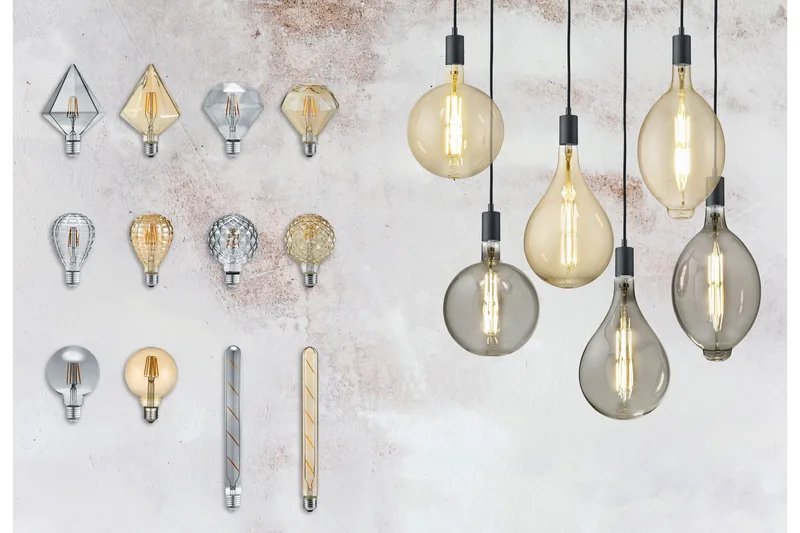 LK LED E27 filament globe 6W 420lm 2700K brun - Vit - Belysning - Ljuskällor & glödlampor - LED belysning - LED-lampa - Koltrådslampa & glödtrådslampa