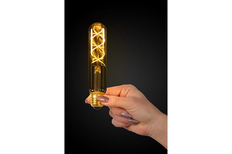 LED-LAMPA 4x15 cm Cylinder Amber - Lucide - LED-lampa