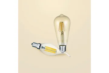 LK LED E27 filament industrial 6W 420lm 2700K brun - Brun - Belysning - Ljuskällor & glödlampor - LED belysning - LED-lampa - Koltrådslampa & glödtrådslampa