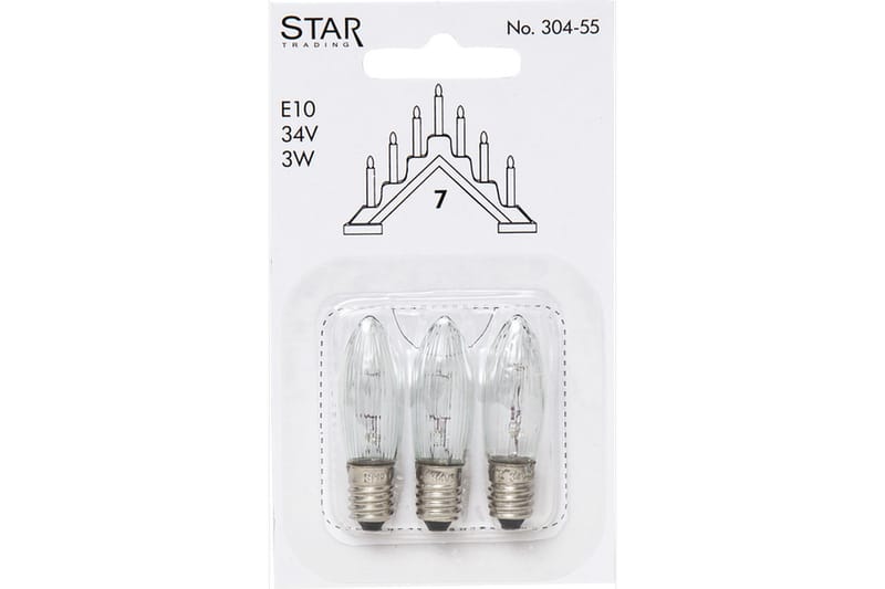 Star Trading Päronlampa - Transparent - Päronlampa & kylskåpslampa