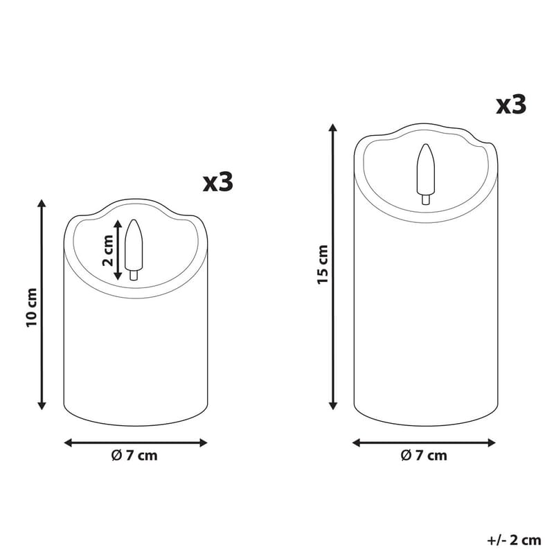 LED-ljus Amorea Set med 6 - Belysning - Ljuskällor & glödlampor - LED belysning - LED-list & LED-strip