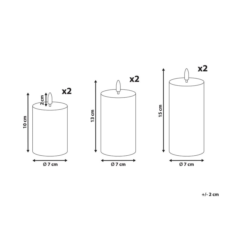 LED-ljus Braise Set med 6 - Belysning - Ljuskällor & glödlampor - LED belysning - LED-list & LED-strip