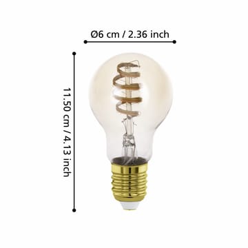Ljuskälla 2xLM-ZIG-CCT E27 A60 4,9W Amber - 6 cm - Belysning - Ljuskällor & glödlampor - LED belysning - LED-lampa