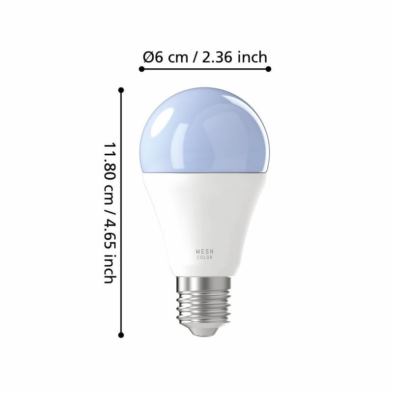 Ljuskälla 2xLM-ZIG-RGB/CCT E27 A60 9W Opal - 6 cm - Belysning - Ljuskällor & glödlampor - LED belysning - LED-lampa