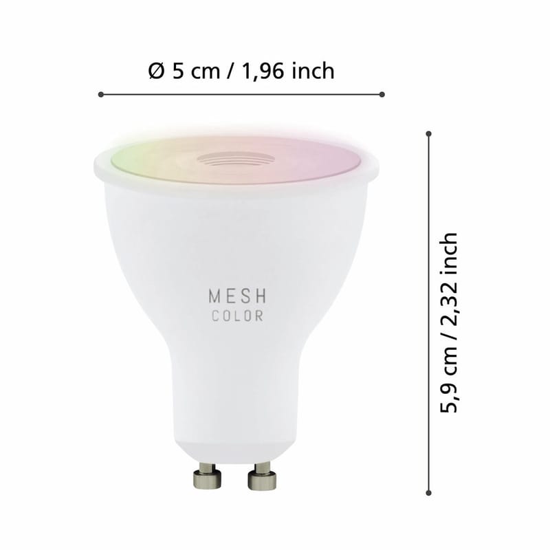 Ljuskälla 3xLM-ZIG-RGB/CCT GU10 4,5W - 5 cm - Belysning - Ljuskällor & glödlampor - LED belysning - LED-lampa