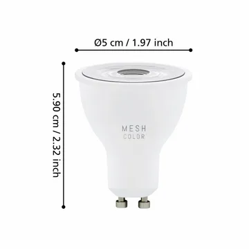Ljuskälla 3xLM-ZIG-RGB/CCT GU10 4,5W+1XFB - 5 cm - Belysning - Ljuskällor & glödlampor - LED belysning - LED-lampa