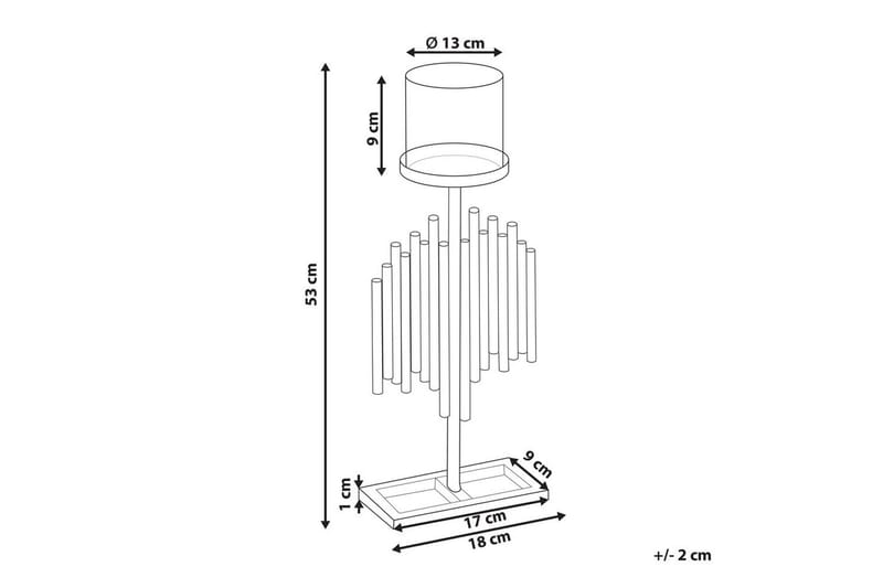 Ljusstake Nias 18x13x53 cm - 18x13x53 cm - Belysning - Ljuskällor & glödlampor - LED belysning - LED-list & LED-strip