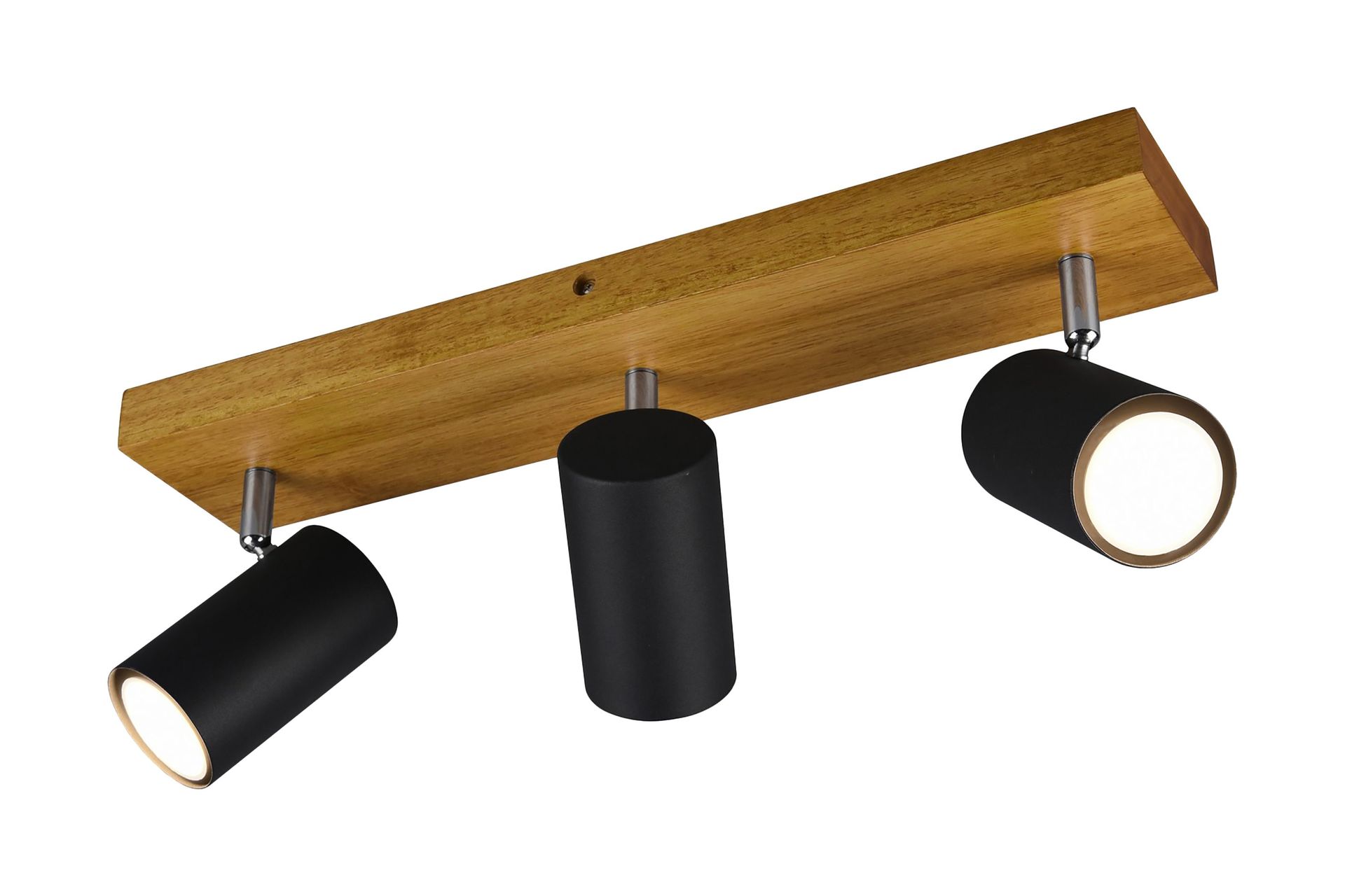 Marley spot 3L GU10 mattsvart/ trä - Matt svart/Natur