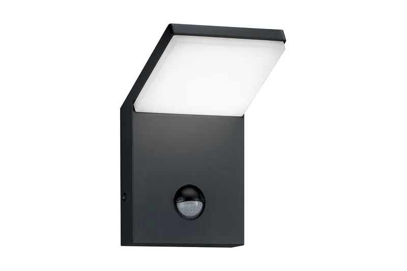 Pearl LED Vägglampa rörelsessensor antracit, Antracit/Vit