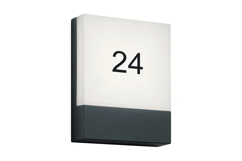 Pecos LED Vägglampa / husnummer antracit - Antracit/Vit - Belysning - Utomhusbelysning - Fasadbelysning