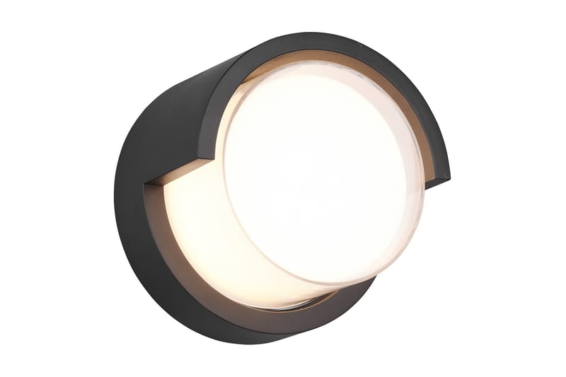 Puno LED Vägglampa rund mattsvart - Matt svart - Belysning - Utomhusbelysning - Fasadbelysning