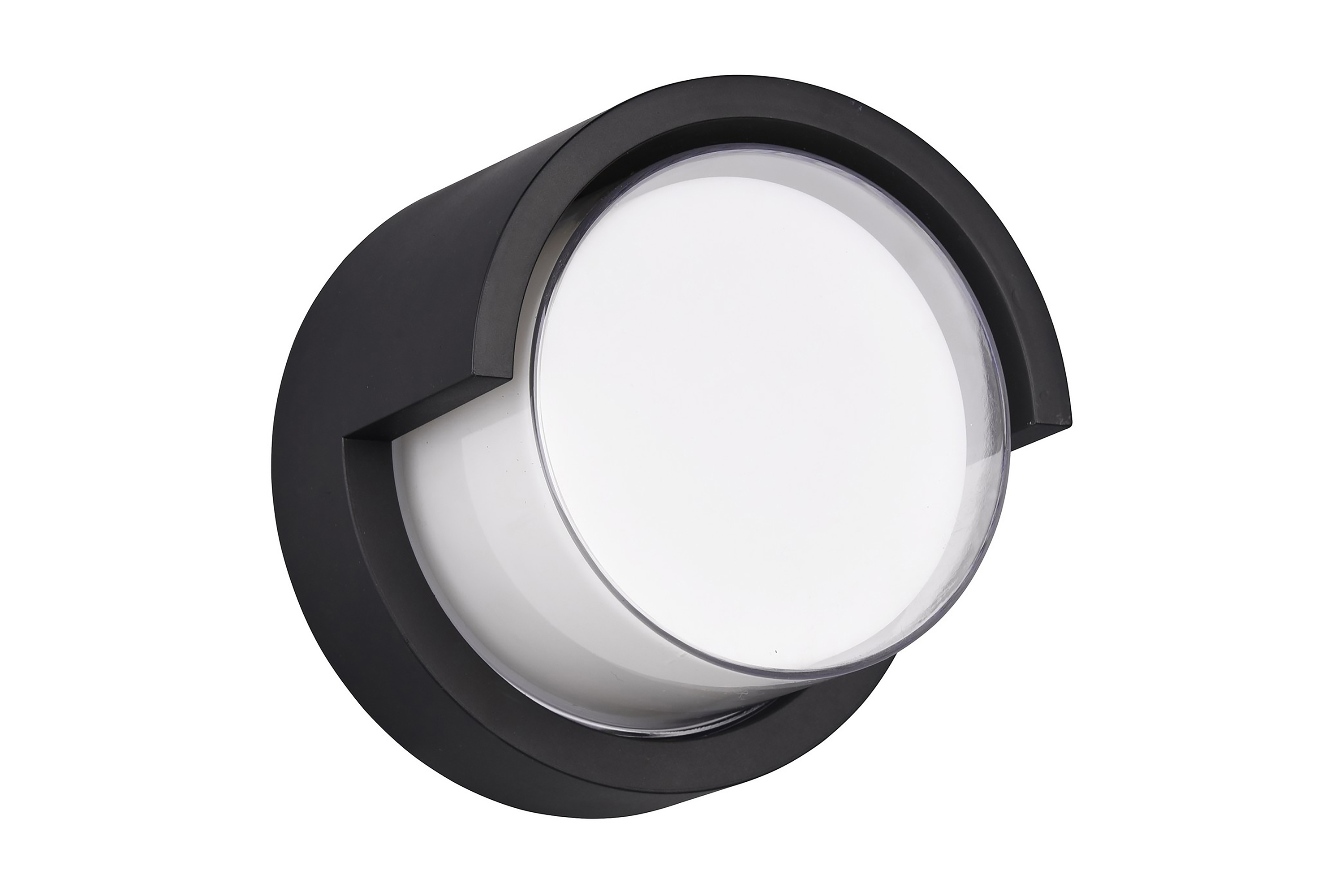 PUNO LED-Vägglampa Pyöreä Mattsvart - Matt svart