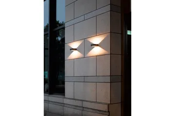 Reno LED Vägglampa antracit - Antracit/Vit - Belysning - Utomhusbelysning - Fasadbelysning