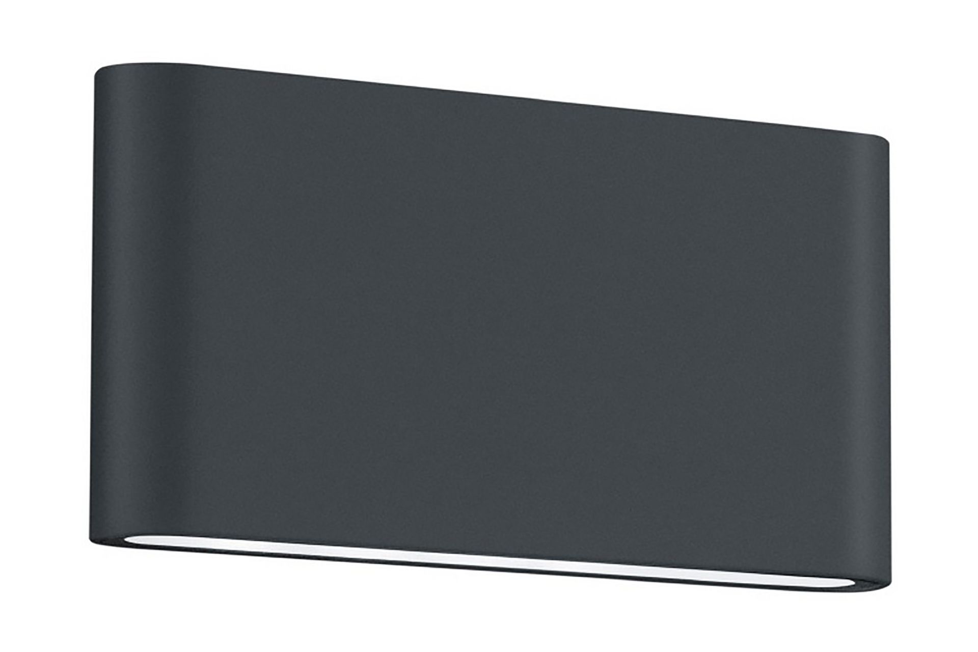 Thames II LED Vägglampa 17,5x9 cm antracit - Antracit/Vit