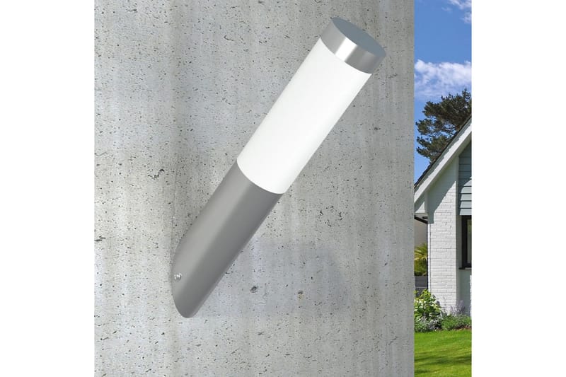 Utebelysning Enego vägglampa - Silver - Fasadbelysning