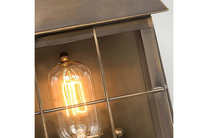 Hyde Park Elstead Lighting Vägglampa utomhus - Brass - Belysning - Utomhusbelysning - Fasadbelysning