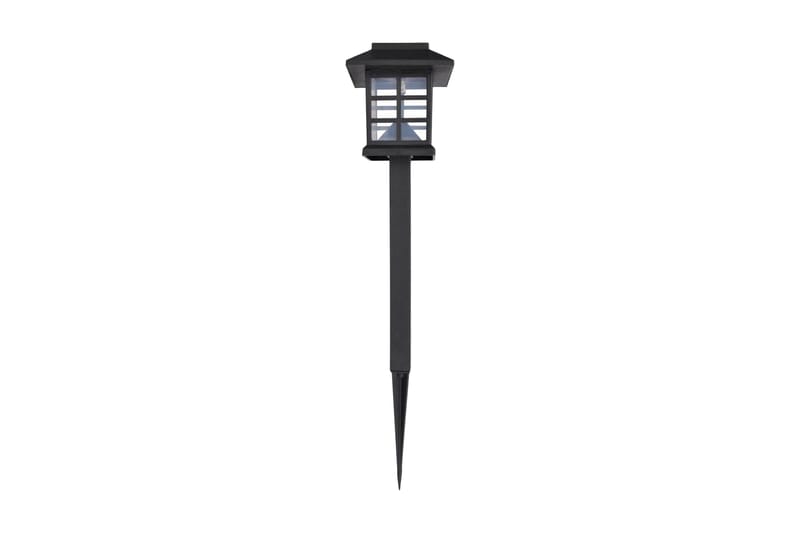 Soldrivna marklampor LED 12 st med spett 8,6x8,6x38 cm - Svart - Belysning - Utomhusbelysning - Markbelysning