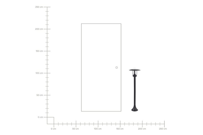 Palaia Polletlampa 98 cm E27 - Svart - Belysning - Utomhusbelysning - Pollare