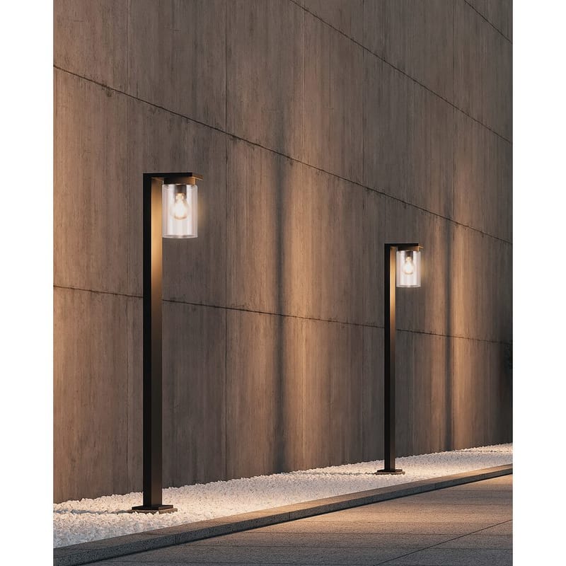 Pollare Ardila - 100 cm, Mattsvart - Belysning - Utomhusbelysning - Pollare