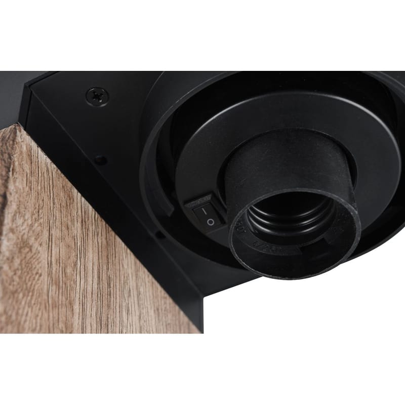 Pollare Ardila - 65 cm, Trä/mattsvart - Belysning - Utomhusbelysning - Pollare