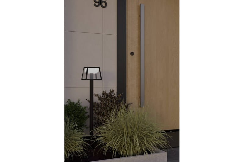 Pollare Eglo Altilia Solcellsdriven med Sensor 1060 mm - Svart/Vit - Belysning - Utomhusbelysning - Pollare