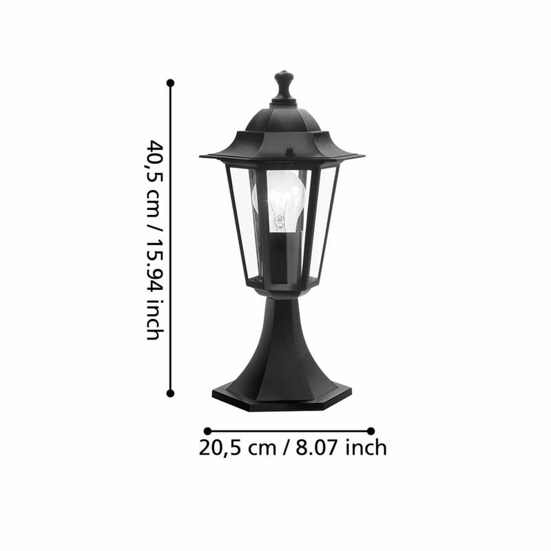 Pollare Laterna - 19,5 cm - Belysning - Utomhusbelysning - Pollare