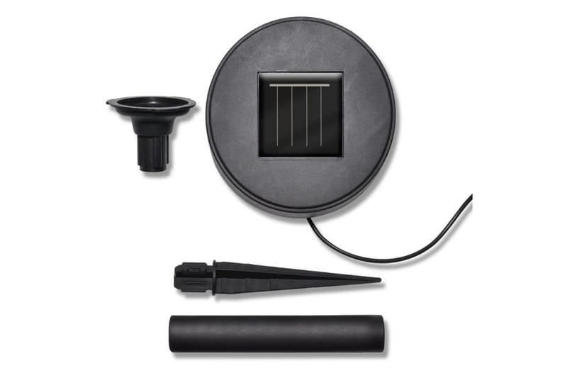 Utelampa med markspett 3 LED rund solcell - Vit - Belysning - Utomhusbelysning - Pollare