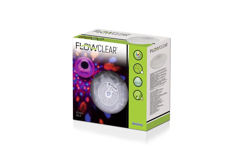 Flytande LED-lyse Bestway Rund 14 cm - Belysning - Utomhusbelysning - Poolbelysning