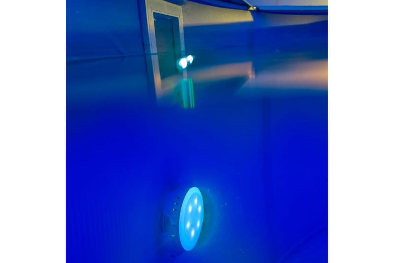 Gre LED-lampa för pooler ovan jord vit & blå LEDRC - Poolbelysning