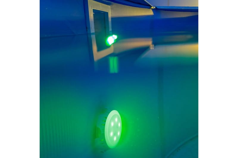 Gre LED-lampa för pooler ovan jord vit & blå LEDRC - Poolbelysning