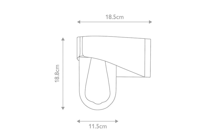 Porto Elstead Lighting Vägglampa utomhus - Grey - Belysning - Utomhusbelysning - Fasadbelysning