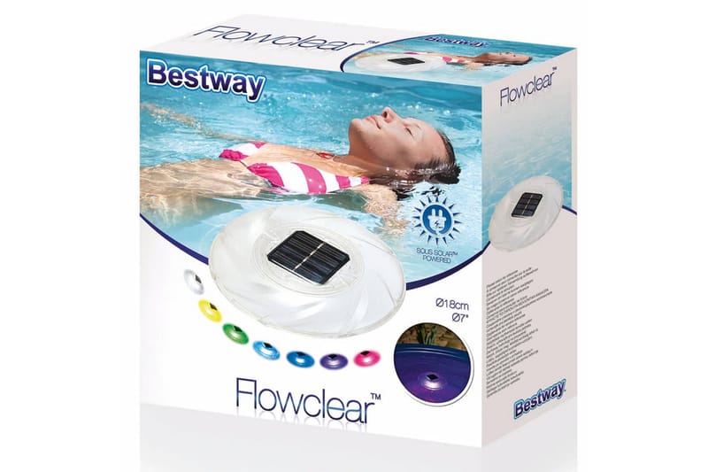 Bestway Flytande solcellslampa 58111 - Vit - Belysning - Utomhusbelysning - Solcellslampa & solcellsbelysning