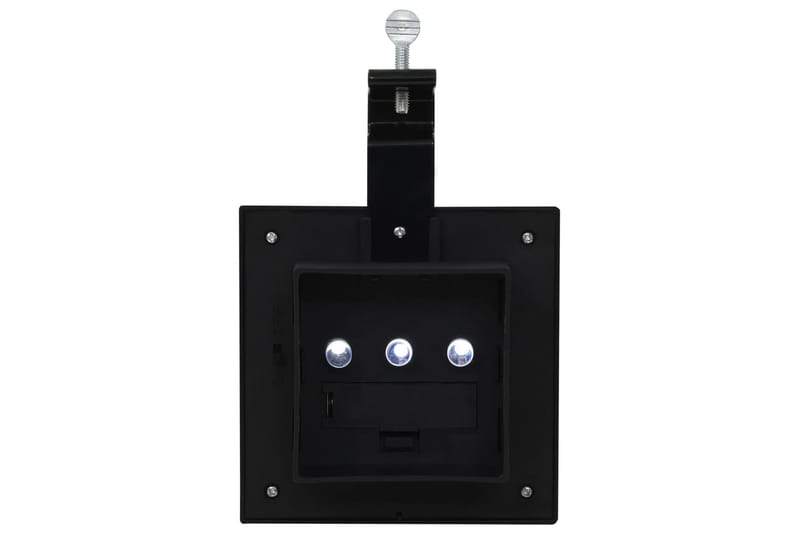 Solcellslampor 12 st LED fyrkantiga 12 cm svart - Svart - Belysning - Utomhusbelysning - Solcellslampa & solcellsbelysning