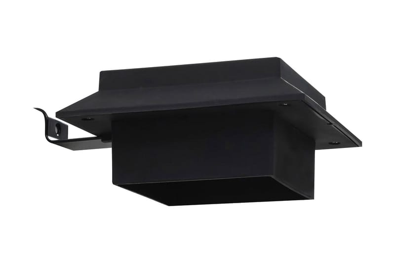 Solcellslampor 12 st LED fyrkantiga 12 cm svart - Svart - Belysning - Utomhusbelysning - Solcellslampa & solcellsbelysning