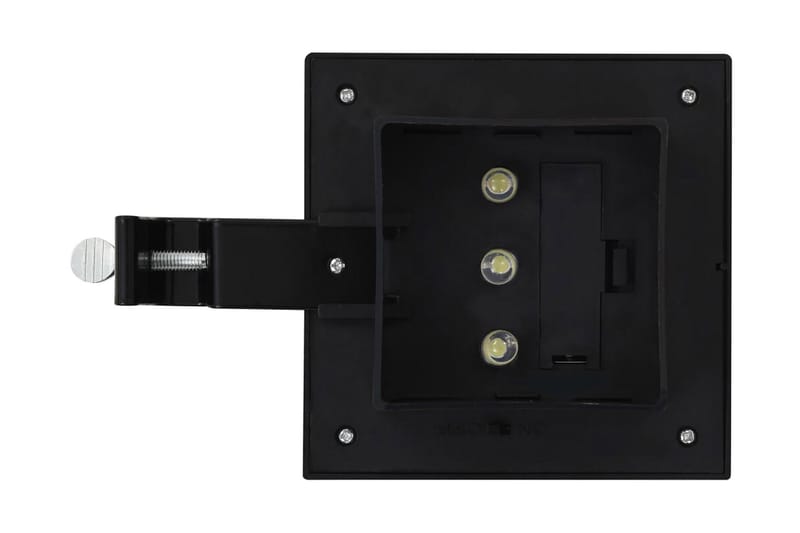 Solcellslampor 12 st LED fyrkantiga 12 cm svart - Svart - Belysning - Utomhusbelysning - Solcellslampa & solcellsbelysning
