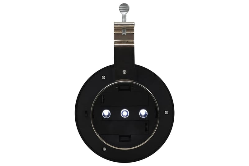 Solcellslampor 12 st LED runda 12 cm vit - Silver - Belysning - Utomhusbelysning - Solcellslampa & solcellsbelysning