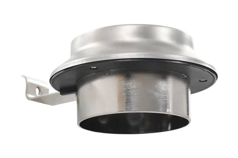 Solcellslampor 12 st LED runda 12 cm vit - Silver - Belysning - Utomhusbelysning - Solcellslampa & solcellsbelysning