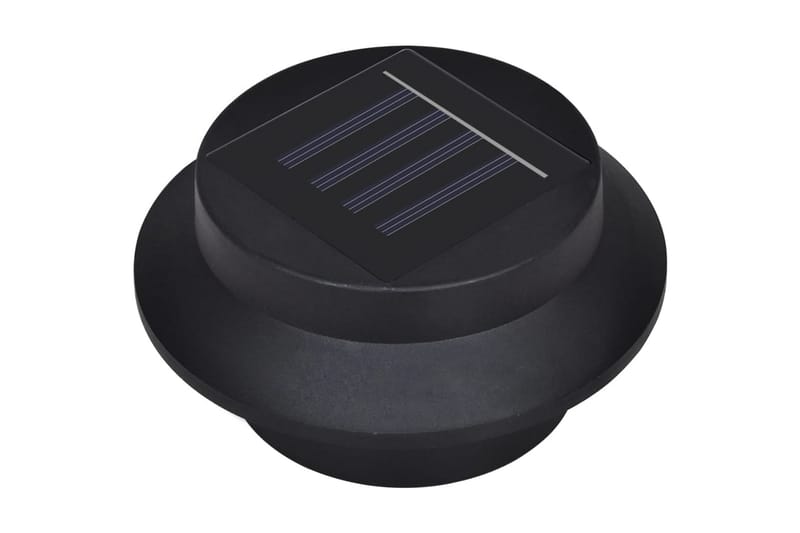 Solcellslampor för staket 12 st LED svart - Svart - Belysning - Utomhusbelysning - Solcellslampa & solcellsbelysning