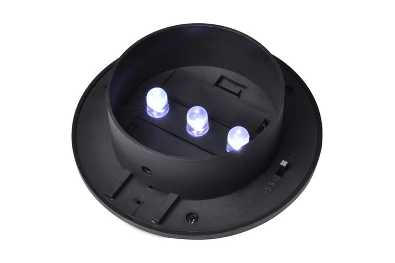Solcellslampor för staket 12 st LED svart - Svart - Belysning - Utomhusbelysning - Solcellslampa & solcellsbelysning