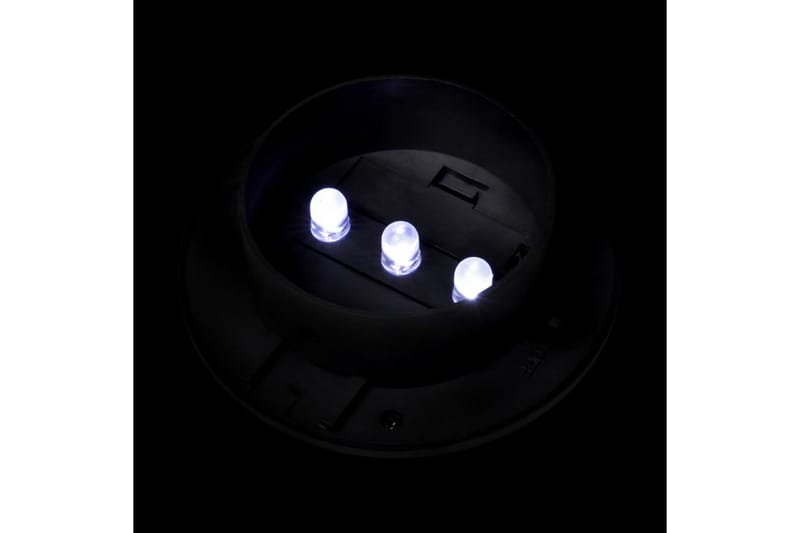 Solcellslampor för staket 12 st LED svart - Svart - Belysning - Utomhusbelysning - Solcellslampa & solcellsbelysning