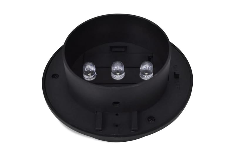 Solcellslampor för staket 12 st LED svart - Svart - Belysning - Utomhusbelysning - Solcellslampa & solcellsbelysning
