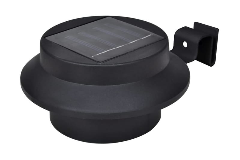 Solcellslampor för staket 12 st LED svart - Svart - Belysning - Utomhusbelysning - Solcellslampa & solcellsbelysning