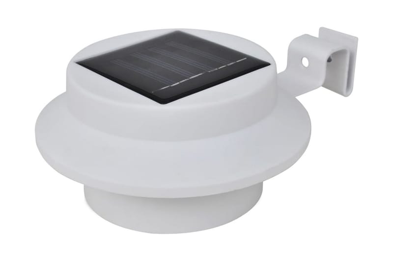 Solcellslampor för staket 12 st LED vit - Vit - Solcellslampa & solcellsbelysning