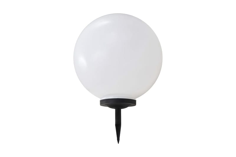 Solcellslampor med LED 2 st sfäriska 50 cm RGB - Vit - Belysning - Utomhusbelysning - Solcellslampa & solcellsbelysning