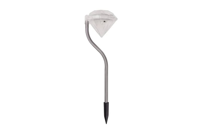 Soldrivna trädgårdslampor LED 6 st 9x7,8x29,5 cm - Vit - Belysning - Utomhusbelysning - Solcellslampa & solcellsbelysning