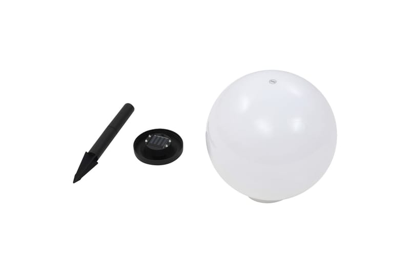 Sollampa LED set 2 st sfäriska 30 cm RGB - Vit - Belysning - Utomhusbelysning - Solcellslampa & solcellsbelysning