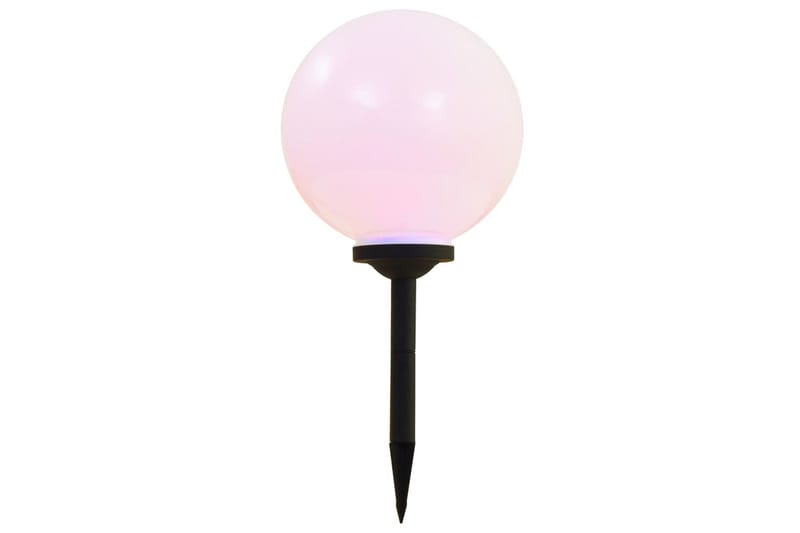 Sollampa LED set 2 st sfäriska 30 cm RGB - Vit - Belysning - Utomhusbelysning - Solcellslampa & solcellsbelysning