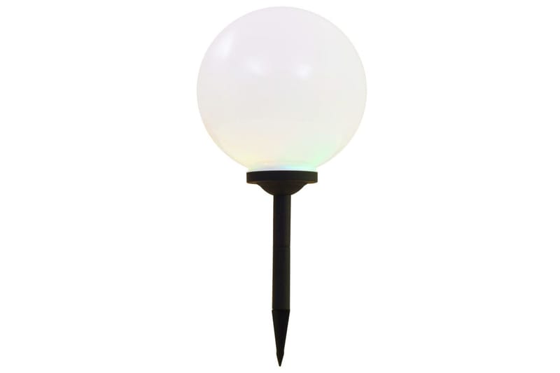 Sollampa LED set 2 st sfäriska 30 cm RGB - Vit - Belysning - Utomhusbelysning - Solcellslampa & solcellsbelysning