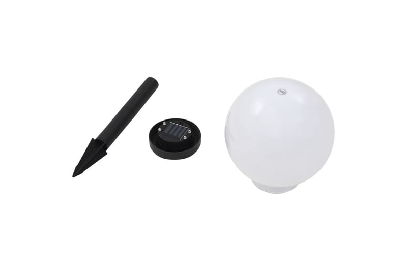 Sollampa LED set 3 st sfäriska 20 cm RGB - Vit - Belysning - Utomhusbelysning - Solcellslampa & solcellsbelysning